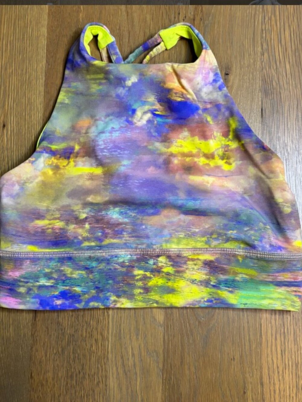 Lululemon High Enervy Tank Multi sz 6
